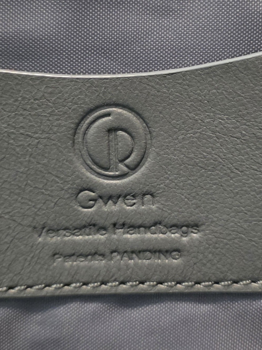 Gwen Convertible Grey & Black Leather Clutch Bag, Versatile Zip Close - Picture 16 of 16